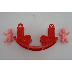 GC Vintage Dollhouse Furniture Renwal Best Teeter Totter Seesaw + 2 Figures